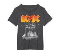 AC/DC - Hells Bells T-Shirt, Femme Grandes Tailles, Chiné Foncé, 2X