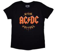 AC/DC High Voltage RnR Black S Femme T-shirt