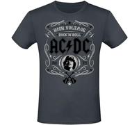 AC/DC High Voltage - Rock 'N' Roll Homme T-Shirt Manches Courtes Anthracite XL