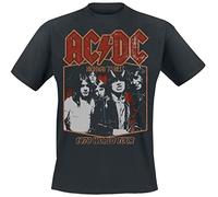 AC/DC Highway to Hell Tour '79 Homme T-Shirt Manches Courtes Noir 100% Coton Regular/Coupe Standard