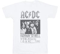 AC/DC - "Highway To Hell Tour" T-shirt homme/femme unie GD1696 (S) (Blanc)