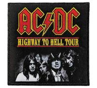 Rock Off officially licensed products Ac/Dc Highway To Hell Tour Woven Patch Size Accessory Size