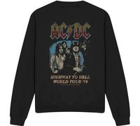AC/DC - "Highway World Tour 79" Sweat-shirt Homme/Femme Unie TV11184 (S) (Noir)