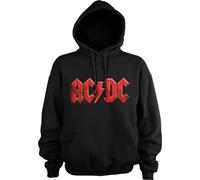 AC/DC Hoodie Distressed Logo Unisex Black S