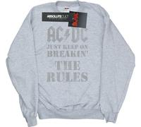 AC/DC - "Just Keep On Breaking The Rules" Sweatshirt für Herren BI3981 (M) (Grau)