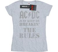 AC/DC - "Just Keep On Breaking The Rules" T-Shirt für Damen BI4438 (XL) (Grau)