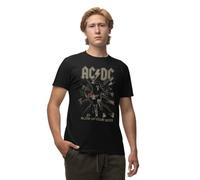 AC/DC Legend Icon Officiel imprimé T-Shirt pour Homme Col Ras du Cou Manches Courtes Coton Coupe régulière,Blow UP Your Video_N,Taille S