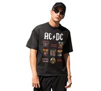 AC/DC « Patchwork Logo » MEACDCRTS033 T-Shirt Homme, Noir, Taille S