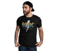 AC/DC Legend Icon Officiel imprimé T-Shirt pour Homme Col Ras du Cou Manches Courtes Coton Coupe régulière,for Those About to Rock_N,TailleXL