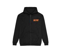 AC/DC - Logo Back Print - Sweat Zippé - noir - L - 80 % coton, 20 % polyester,Transpirer