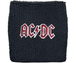 AC/DC Logo Bracelet Unisexe Bracelet Noir 80% Coton, 12% élasthanne, 8% Polyester