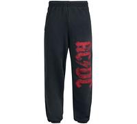 AC/DC Logo Homme Bas de survêtement noir 80% Coton, 20% Polyester