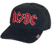AC/DC Logo Unisexe Casquette Noir 100% Coton