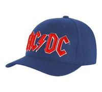 AC/DC Men's Red Logo Baseball Cap Red One Size Mid Blue
