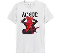 AC/DC Men's T-Shirt PWR UP Angus Print, White, Size XX-Large