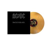 AC/DC, Neues Album 2024,Back In Black, Goldene Limitierte Vinyl (Remastered), LP mit brandneuem AC/DC-Jubiläums-Artwork Druck 30cmx30cm