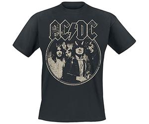 AC/DC North American Tour 1979 Homme T-Shirt Manches Courtes Noir 100% Coton Regular/Coupe Standard