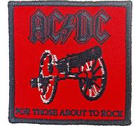 AC/DC Patch ecusson brodé homme for those about to rock gris