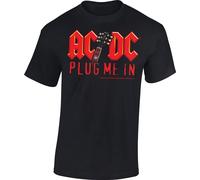 AC/DC Plug me in with Angus Young t-shirt homme
