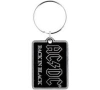 AC/DC Porte-clés Back In Black Blanc G