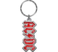 AC/DC - Porte-clés moulé sous pression Logo RO2760 (taille unique) (rouge/argent)