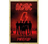 AC/DC - Poster - PWR/UP + cadre amovible, Shinsuke® Maxi MDF hêtre, vitre acrylique