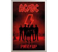 AC/DC - Poster - PWR/UP + cadre interchangeable, Shinsuke® Maxi aluminium argenté, vitre acrylique