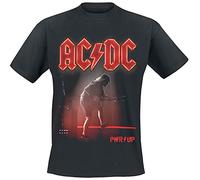 AC/DC PWR UP Angus Live Unisexe T-Shirt Manches Courtes Noir L 100% Coton Regular/Coupe Standard