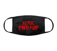 AC/DC PWR-UP Masque facial avec logo (taille unique) (noir/rouge)