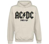 AC/DC PWRUP Angus Devil Homme Sweat-Shirt à Capuche Beige XL