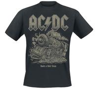 AC/DC RNR Train Homme T-Shirt Manches Courtes Noir L 100% Coton Regular/Coupe Standard