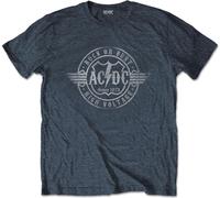 AC/DC - "Rock Or Bust" T-shirt homme/femme unie RO1454 (XL) (Gris chiné)