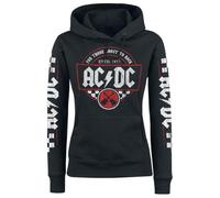 AC/DC Rock Race Femme Sweat-Shirt à Capuche Noir M 80% Coton, 20% Polyester Regular/Coupe Standard