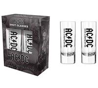 AC/DC Shot Glasses Have A Drink On Me Band Logo Officiel Boxed 2 Pack