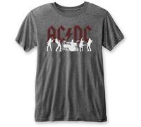 AC/DC T-shirt Silhouettes - Unisexe S Gris - Importé