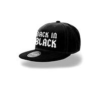 AC/DC Snap Back Cap Back in Black Berretti Cappelli