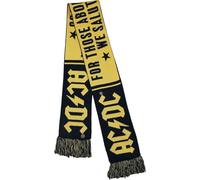 AC/DC Soccer Scarf Homme Écharpe noir/jaune 100% Acrylique