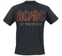 AC/DC Sounds Light Drums Guitar Homme T-Shirt Manches Courtes Noir 100% Coton Regular/Coupe Standard