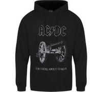 AC/DC Sweat à capuche For Those About To Rock Homme Noir - Taille XL Noir G