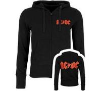 AC/DC Sweat à capuche Logo Back Print Zippé Femme Noir - Taille XS Noir G