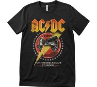 AC/DC T-shirt 1984 For those About To Rock Unisex Black XL