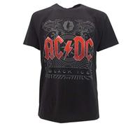 AC/DC T-shirt Black Ice original Groupe Rock Produit officiel Album - Noir - XL