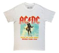 AC/DC T-shirt Blow Up Your Video - Logo de groupe - Nouveau Officiel - Unisexe Blanc Taille S