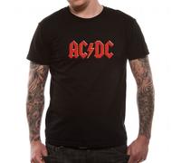Ac/Dc - T-Shirt Homme Noir AC/DC "Red Logo" (Taille L)