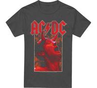 AC/DC - T-shirt "Horns" pour homme/femme unie TV17413 (L) (Charbon de bois)