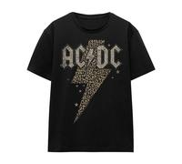 AC/DC - T-shirt motif éclair à imprimé léopard - Adulte (TV15428)