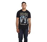 AC/DC T-Shirt World Tour 79 pour Homme, Noir (Black blk), S