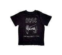 AC/DC Toddler T Shirt About to Rock Band Logo Officiel Noir 12 Months to 5 yrs Size 3 Years