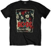 AC/DC Tričko Highway To Hell Sketch Uni Noir S
