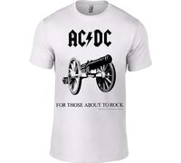 AC/DC Tričko pour ceux qui s'apprêtent à jouer à White XL